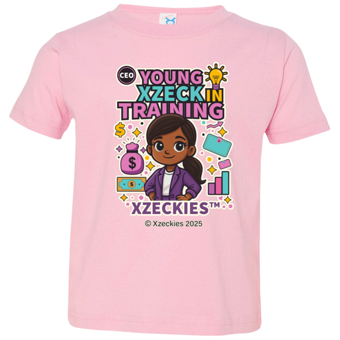 Xzeckies™ Young Xzeck in Training Toddler Tee – CEO Glow Edition + FREE Starter Kit