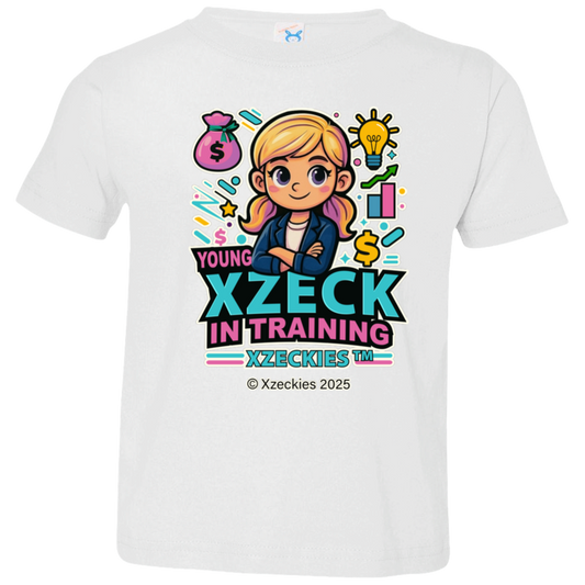 Xzeckies⢠"Young Xzeck in Training" Toddler Tee - Girl Boss Edition + FREE Starter Kit