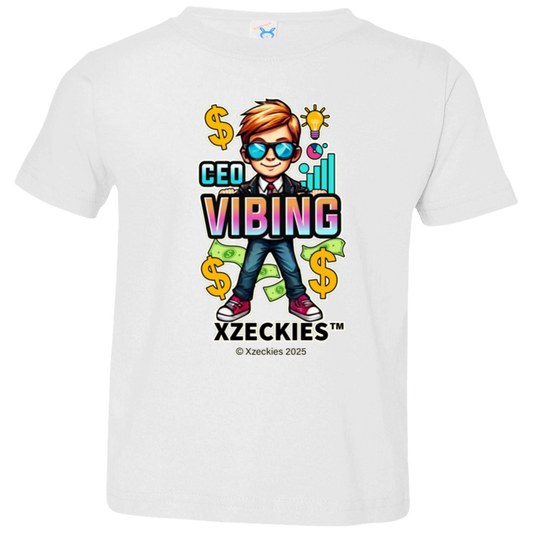 Xzeckies™ CEO Vibing Toddler Tee + FREE Starter Kit