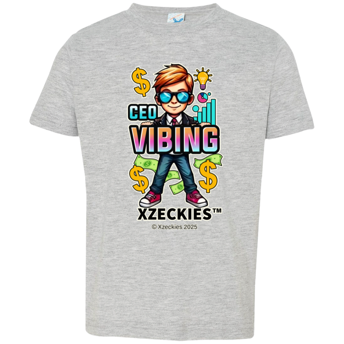 Xzeckies⢠CEO Vibing Toddler Tee + FREE Starter Kit