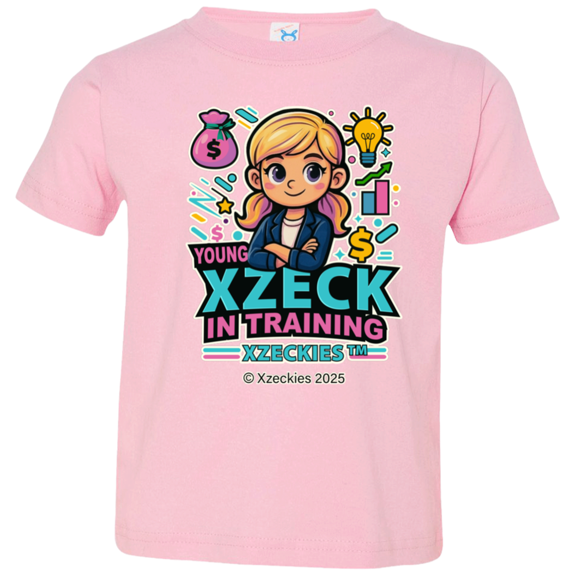 Xzeckies⢠"Young Xzeck in Training" Toddler Tee - Girl Boss Edition + FREE Starter Kit