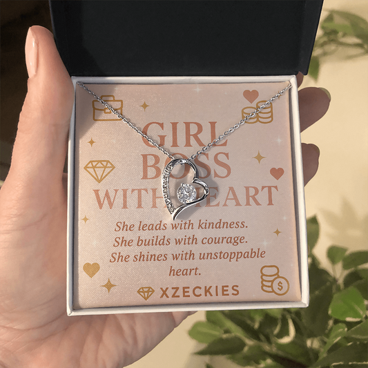 Girl Boss With Heart Necklace by Xzeckies