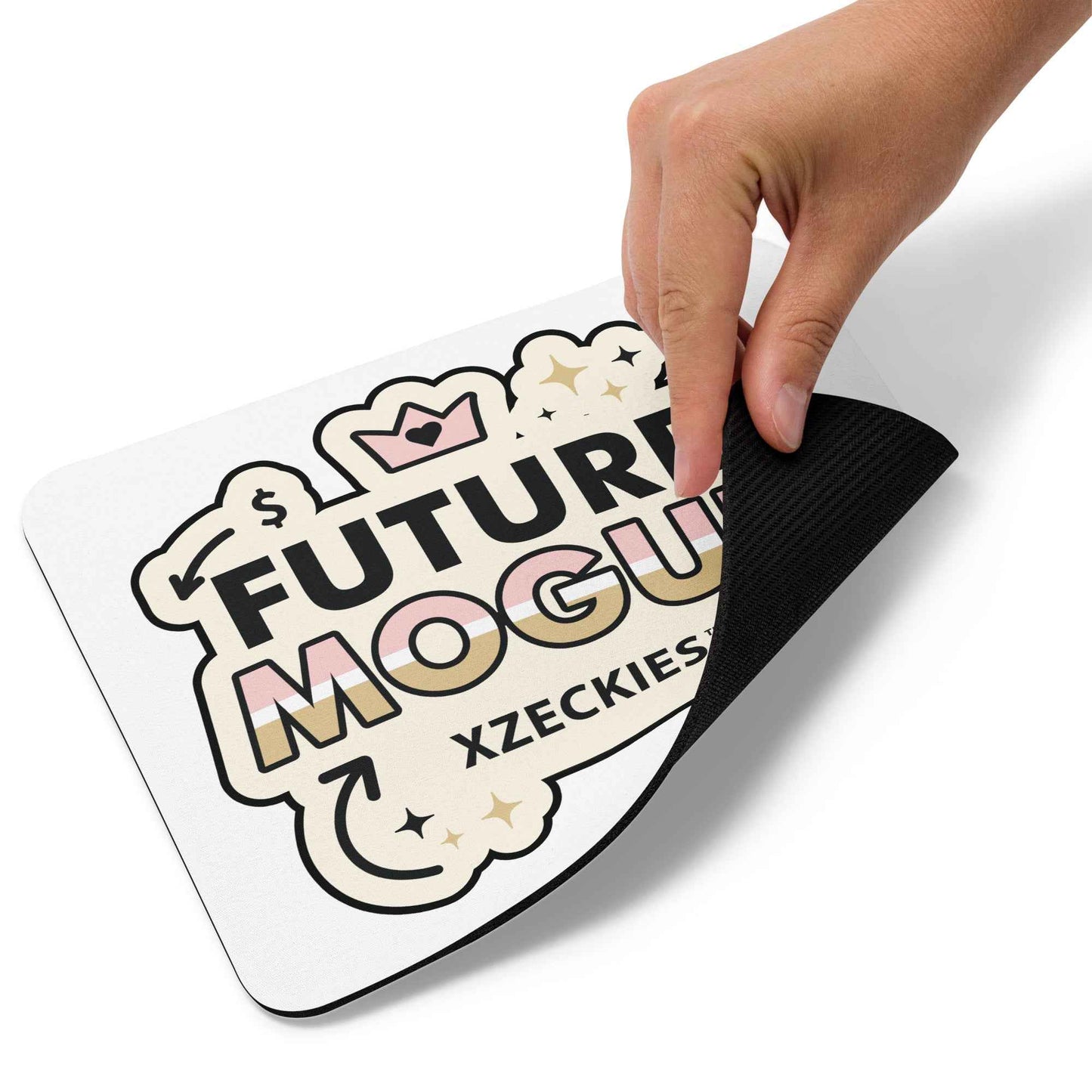 Xzeckies™ Future Mogul Mouse Pad - Pink & Gold