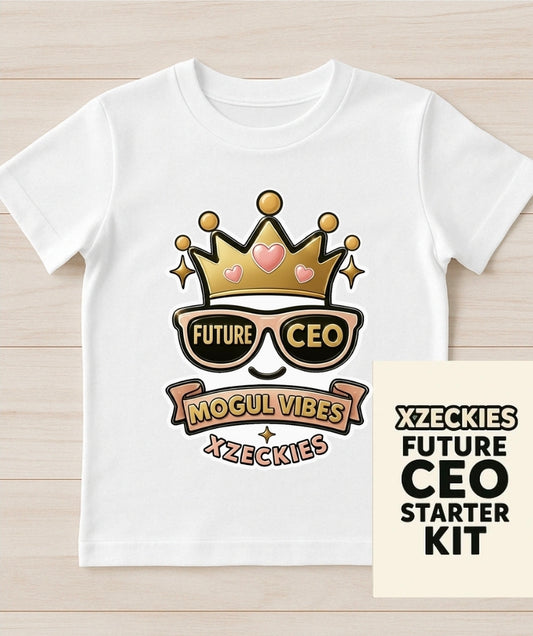 Xzeckies™ “Future CEO Mogul Vibes” Toddler Tee + FREE Future CEO Starter Kit ($15 Value)