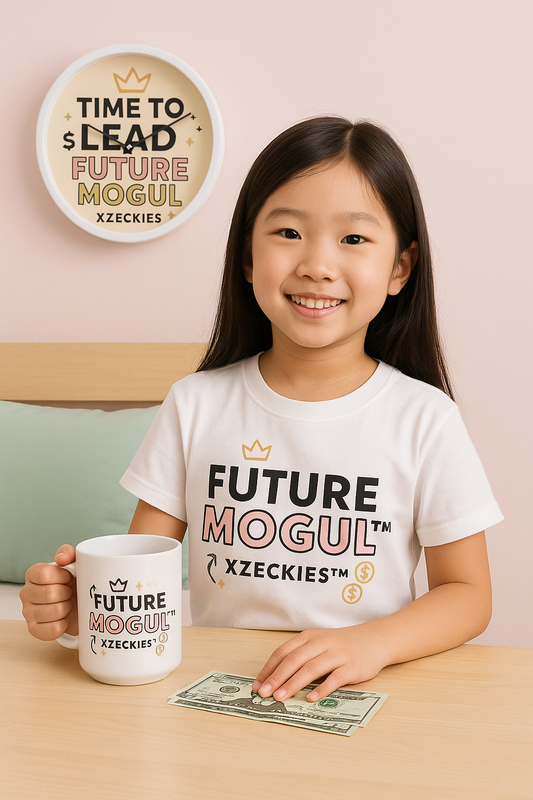 Xzeckies™ Future Mogul Ceramic Mug - Pink & Gold