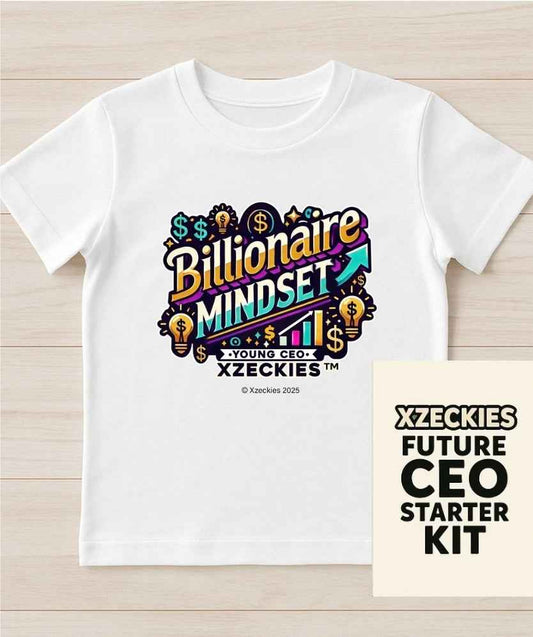 Xzeckies™ "Billionaire Mindset" Toddler Jersey Tee + FREE Starter Kit