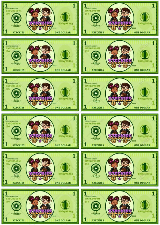 Xzeckies Play Money - Version 2 - XZECKIES