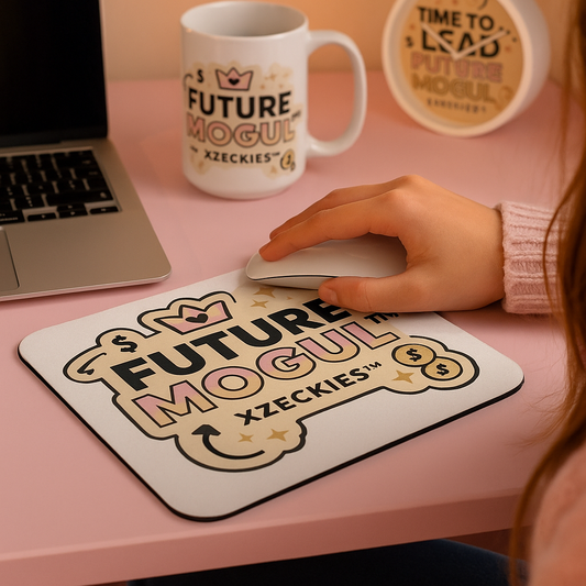 Xzeckies™ Future Mogul Mouse Pad - Pink & Gold
