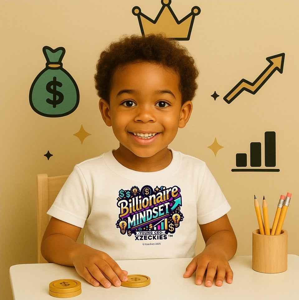 Xzeckies⢠"Billionaire Mindset" Toddler Jersey Tee + FREE Starter Kit