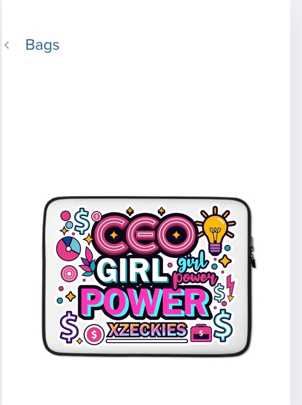 CEO Girl Power Laptop Sleeve Cover
