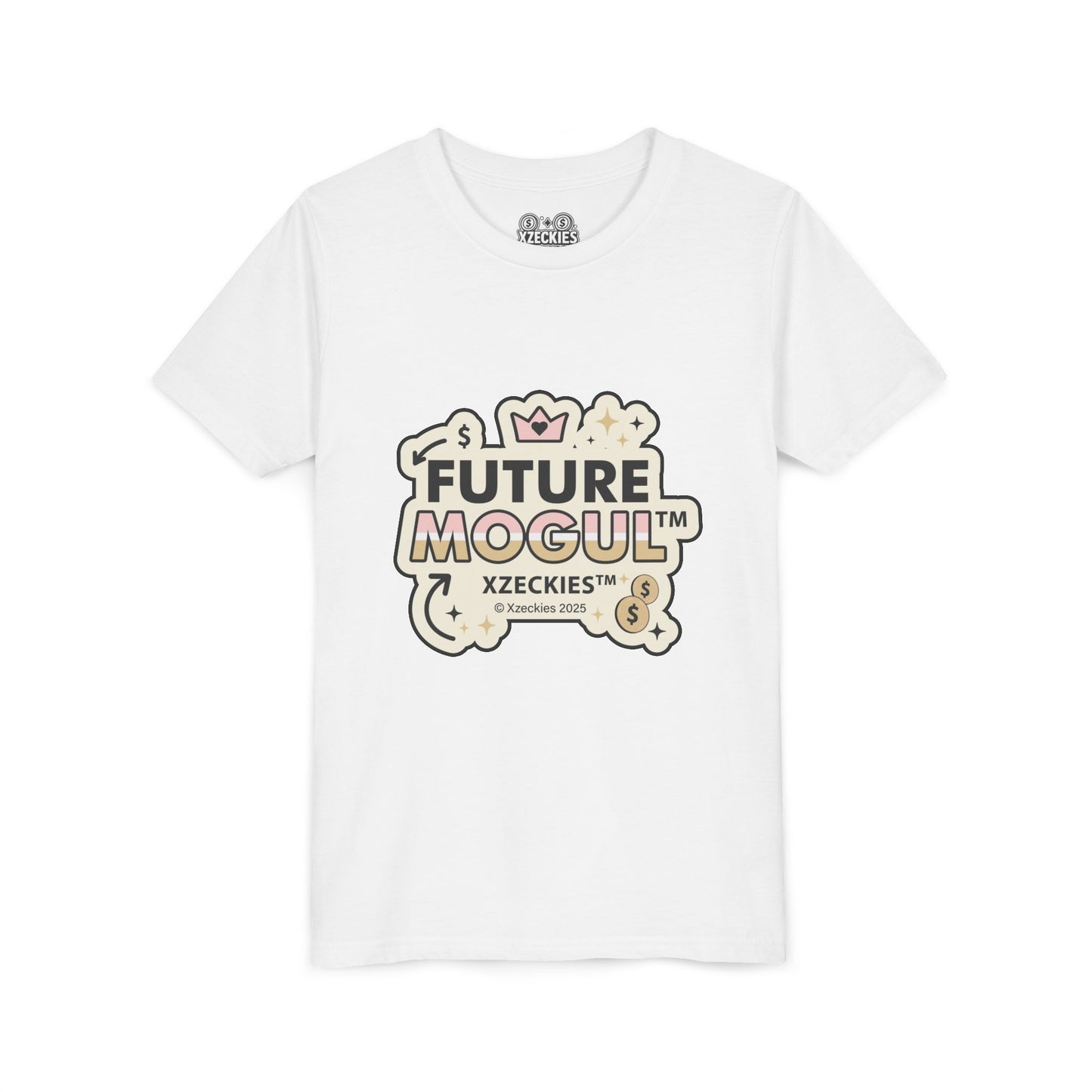 Xzeckies™ Future Mogul Tee - Pink & Gold