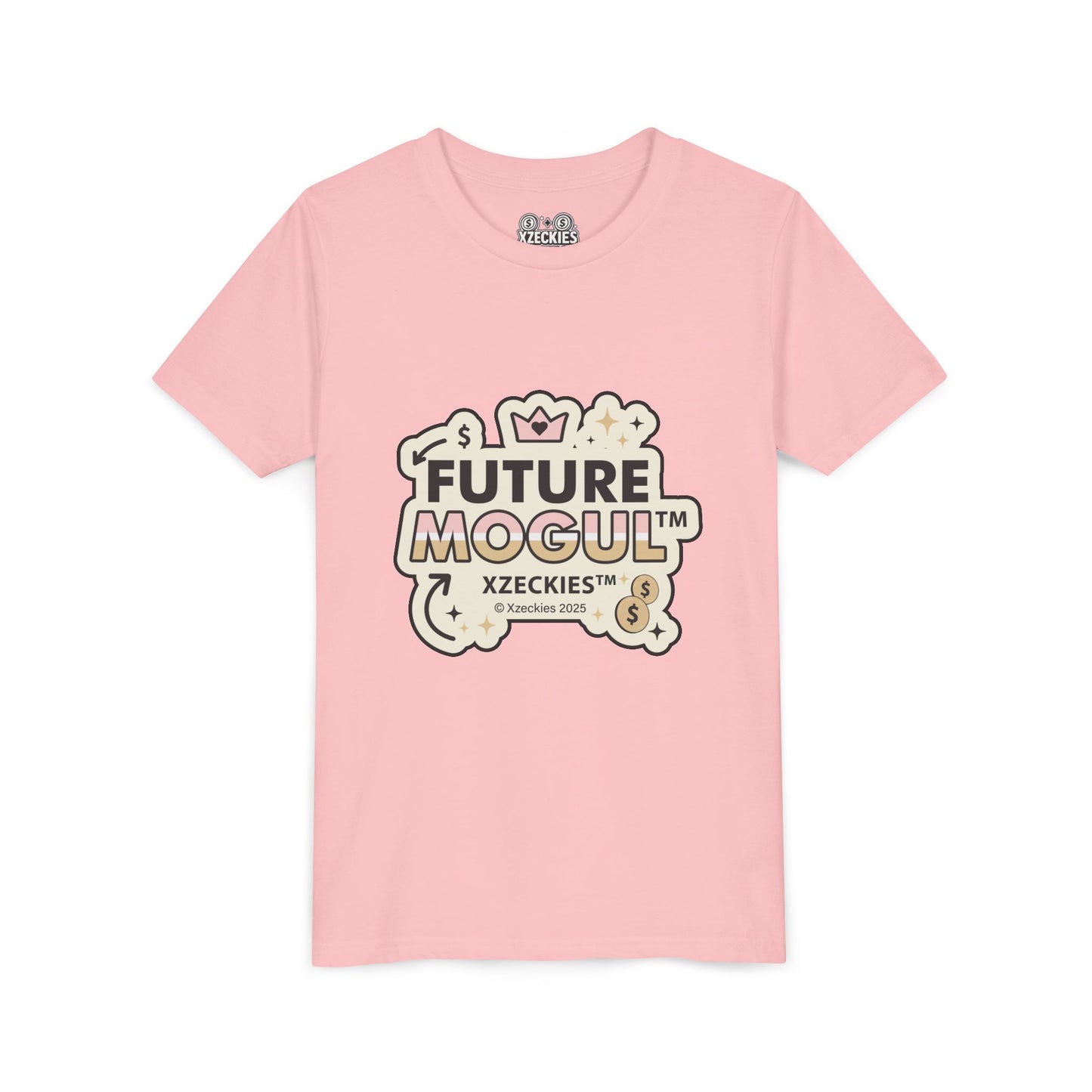 Xzeckies™ Future Mogul Tee - Pink & Gold