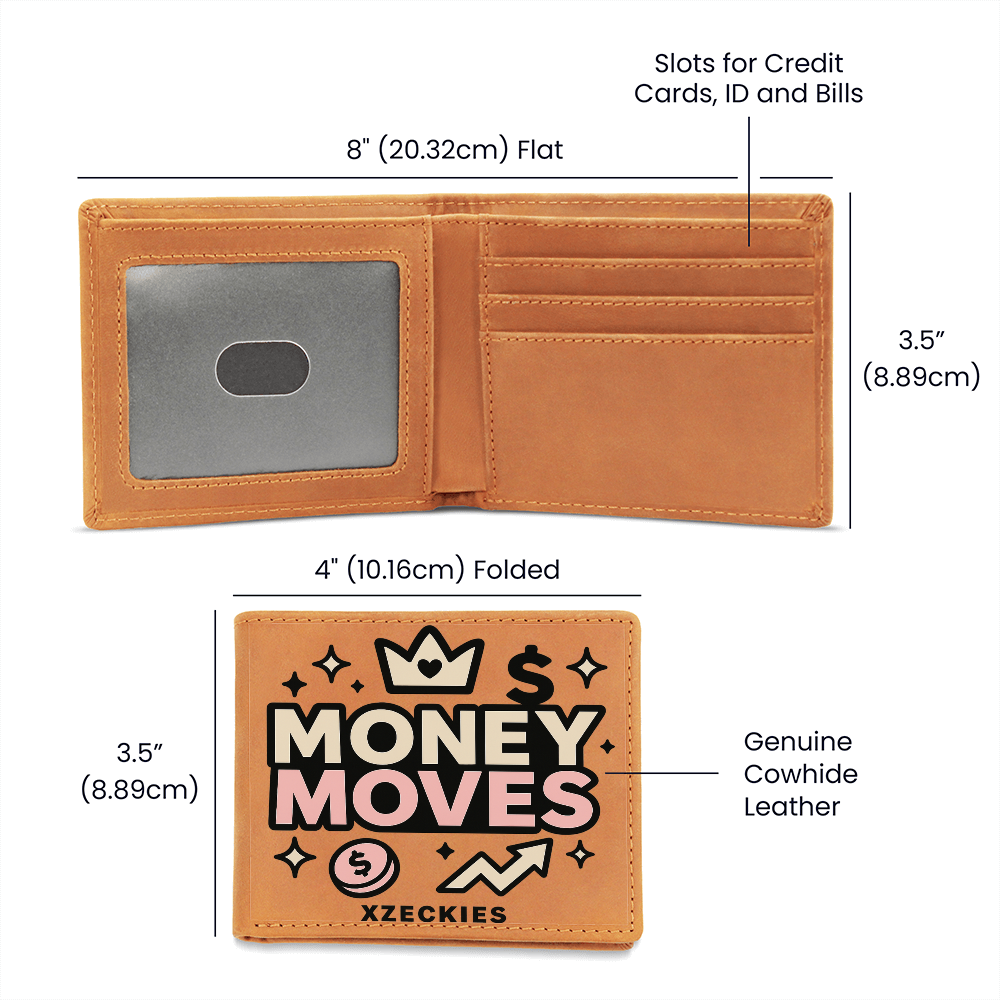 Xzeckies™ Making Money Moves Leather Wallet