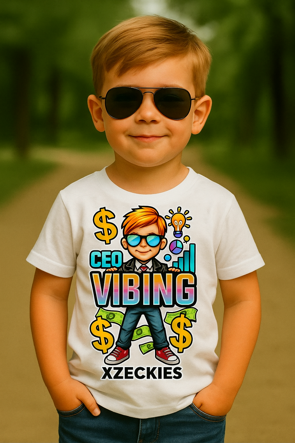 Xzeckies™ CEO Vibing Toddler Tee + FREE Starter Kit