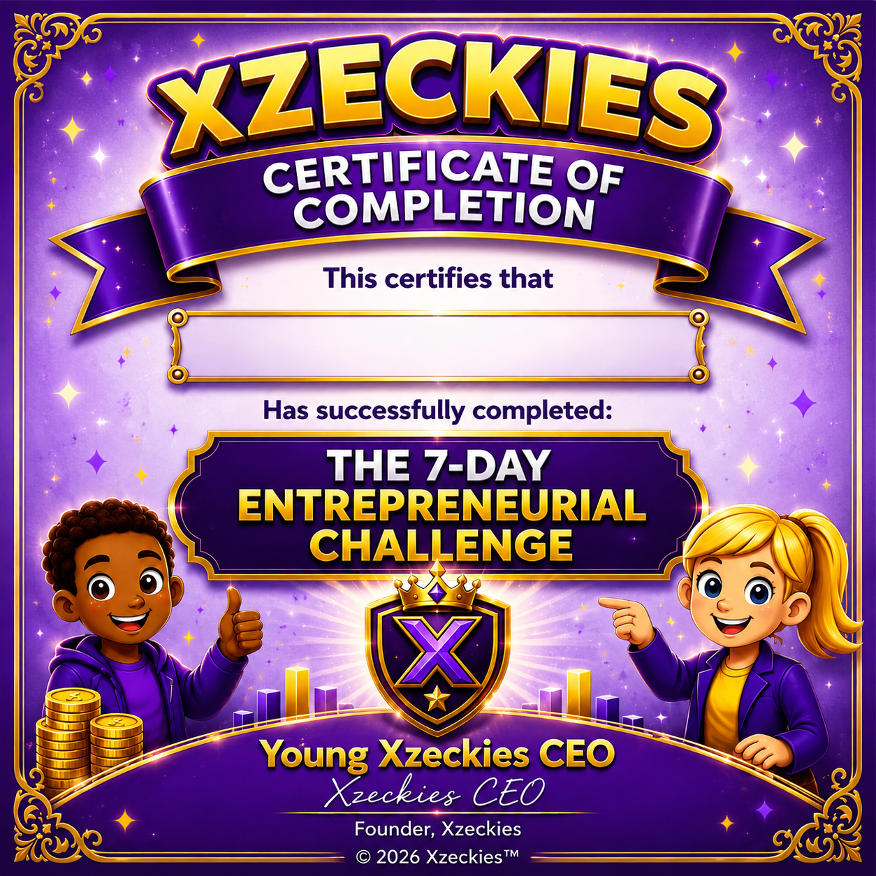The 7-Day Entrepreneurial Challenge with Activity Pack