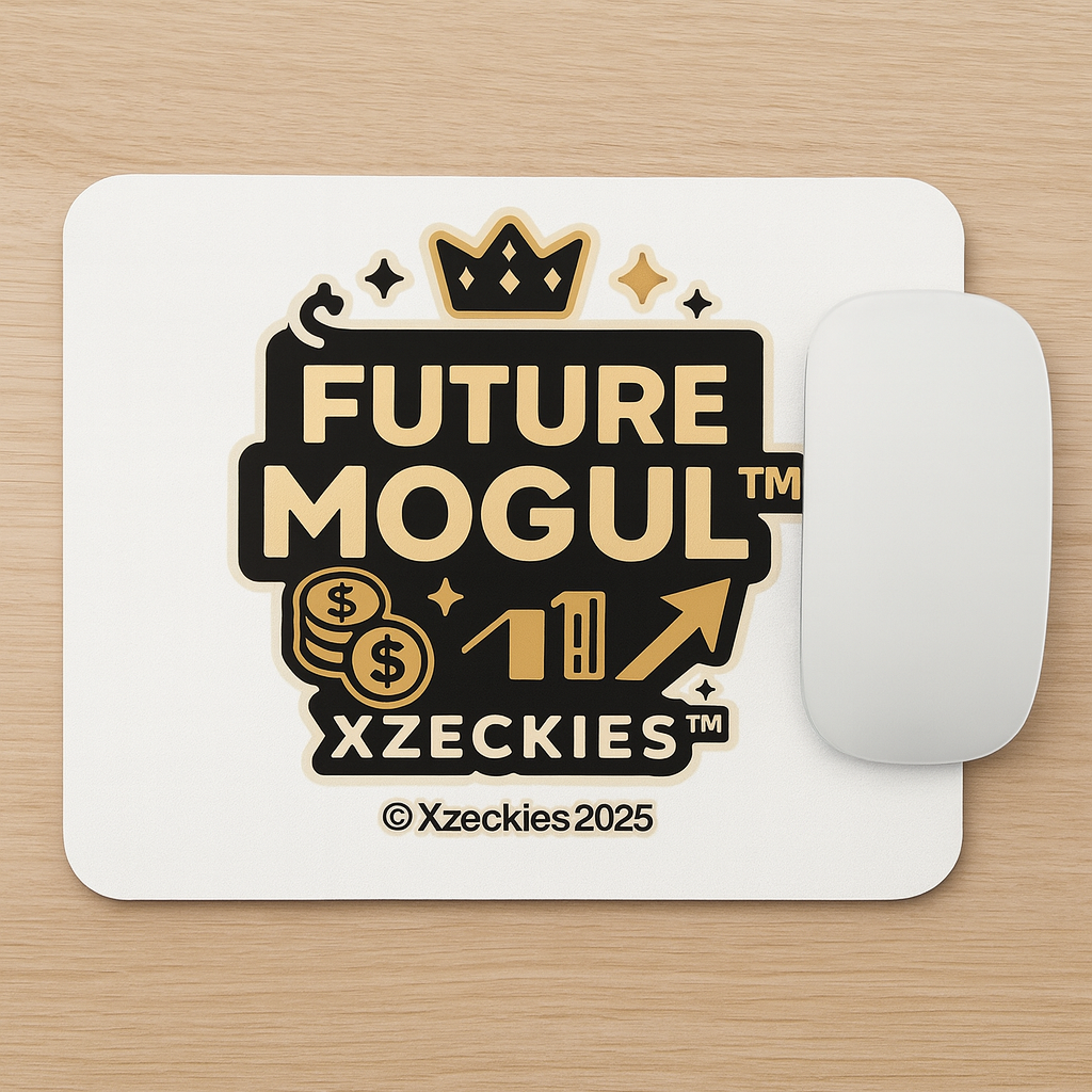 Xzeckies ™ Future Mogul Mouse pad Black/Gold Edition