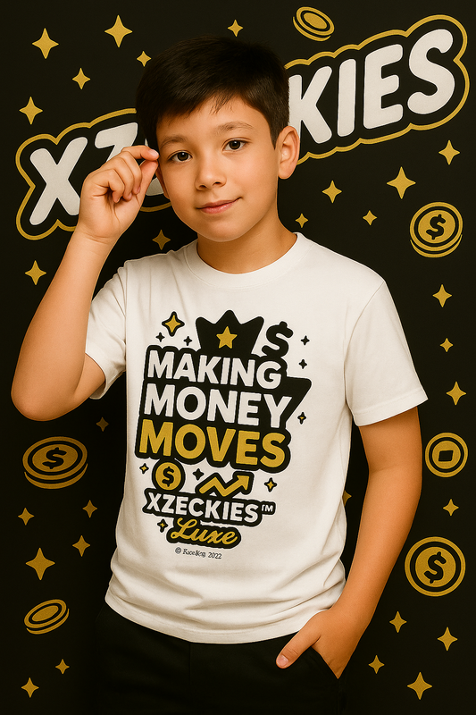 Xzeckies™ "Making Money Moves" Youth Luxe Tee + Free Starter Kit