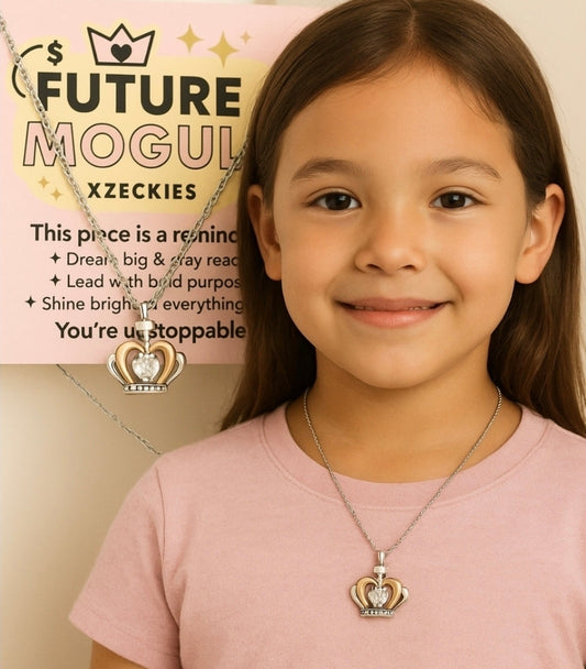 Xzeckies™ Future Mogul Crown Pendant Necklace