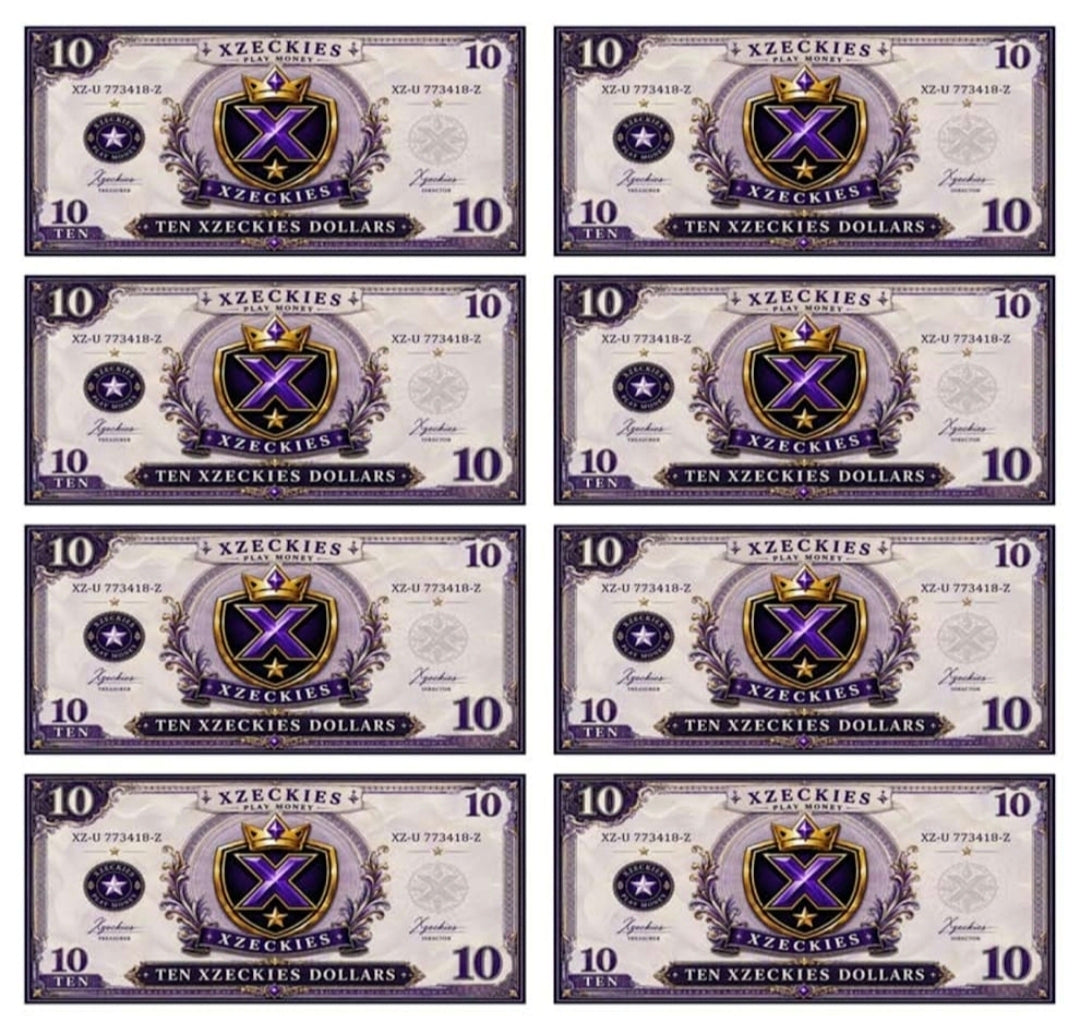 Xzeckies Printable Play Money