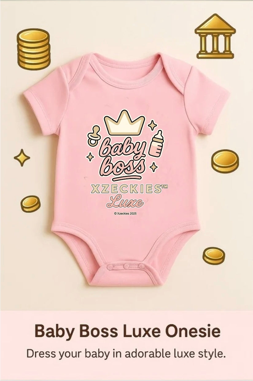 Xzeckies™ Baby Boss Luxe Onesie