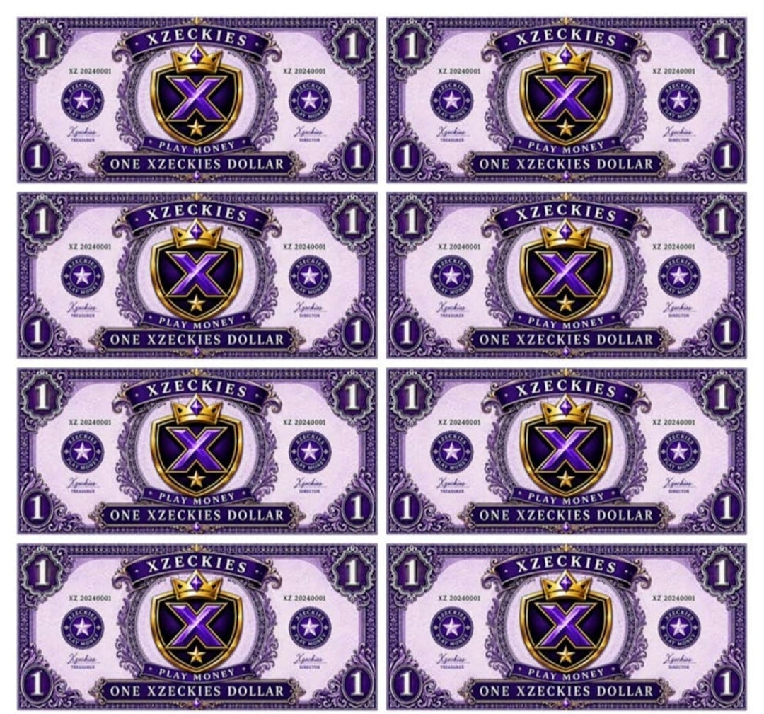 Xzeckies Printable Play Money