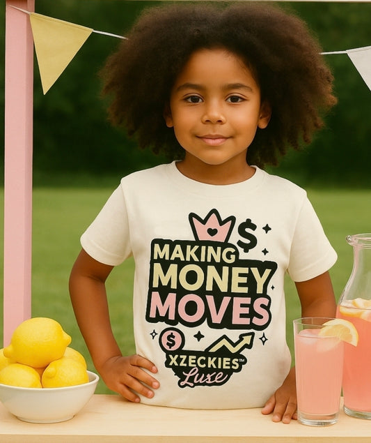 Xzeckies™ Making Money Moves Luxe Tee (Includes Free Future CEO Digital Starter Kit – $15 Value)
