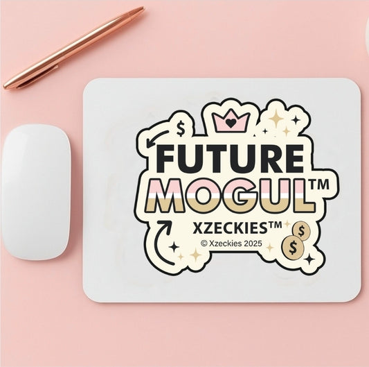 Xzeckies™ Future Mogul Mouse Pad - Pink & Gold