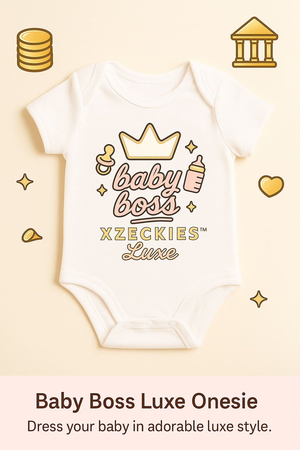 Xzeckies™ Baby Boss Luxe Onesie