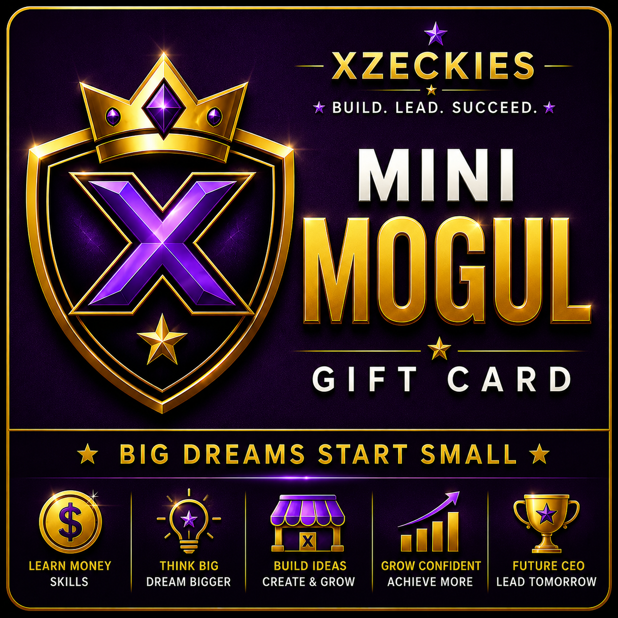 Xzeckies Mini Mogul Gift Card - Where Big Dreams Begin 💜