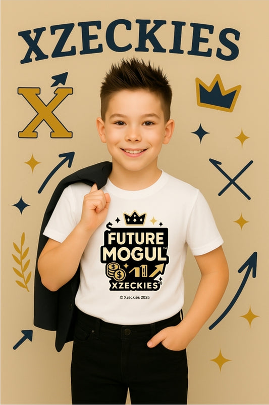 Xzeckies™ Future Mogul Performance Tee - Black & Gold