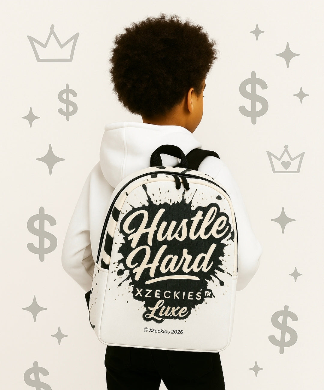 Xzeckies™ Hustle Hard Luxe Backpack