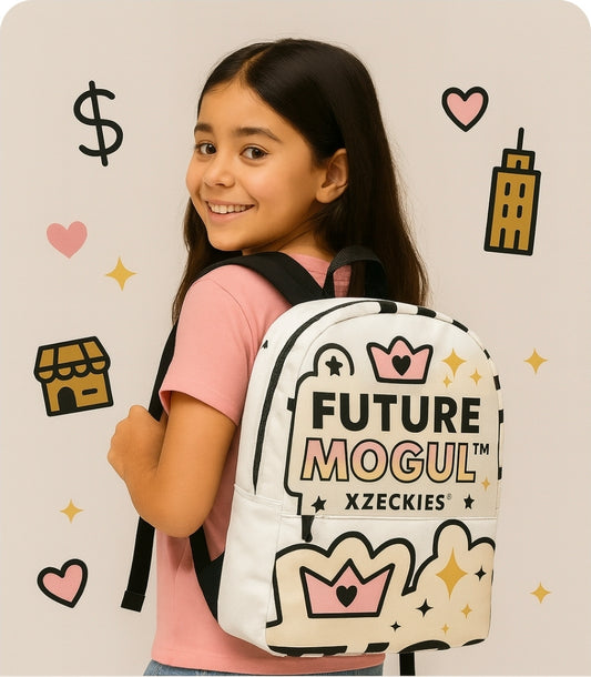 Xzeckies™ Future Mogul™ Backpack - Pink & Gold